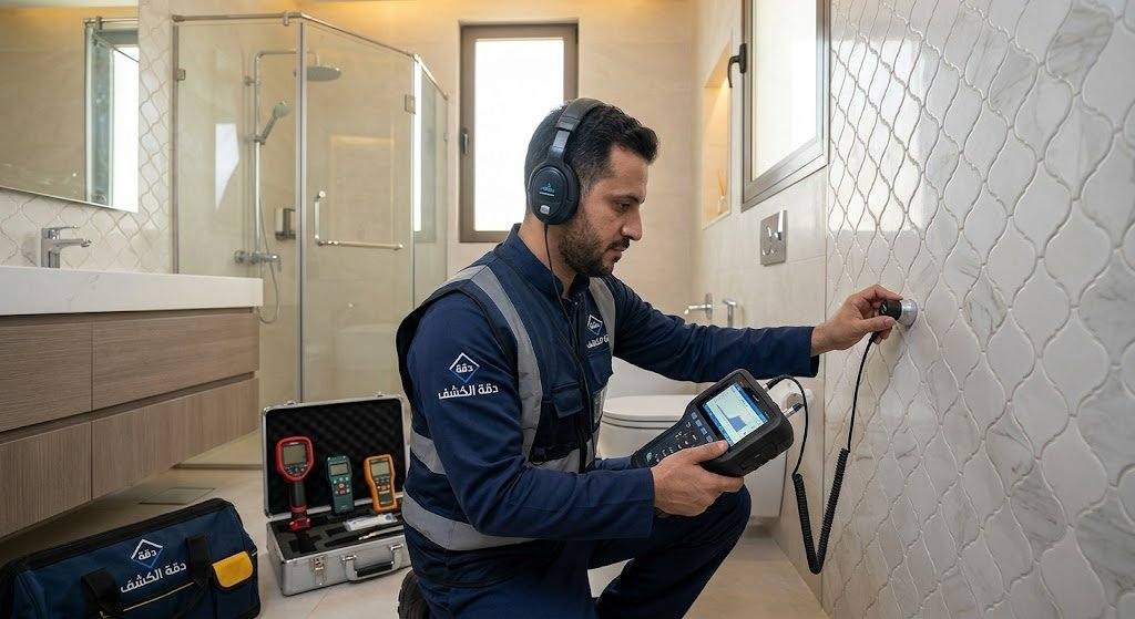 شركة كشف تسربات المياه بالرياض | فحص إلكتروني بدون تكسير من دقة الكشف